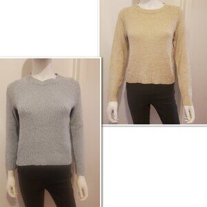 2/$15 Divided XS Light Blue Coloured Sweater and XS Tanned Coloured Sweater